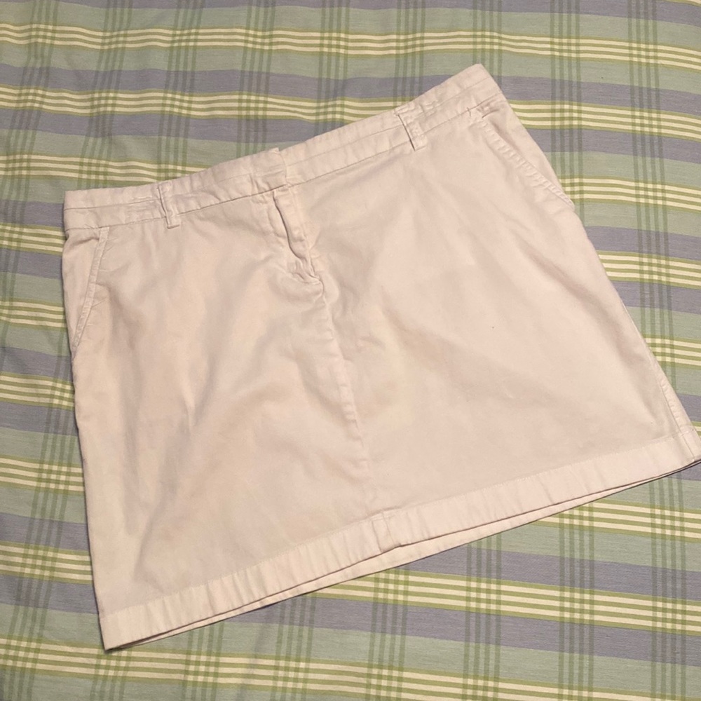 White Khaki Mini Skirt (size 10)